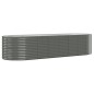 Hochbeet Pulverbeschichteter Stahl 322x100x68 cm Grau Hochbeet Pulverbeschichteter Stahl 322x100x68 cm Grau