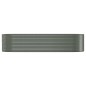 Hochbeet Pulverbeschichteter Stahl 322x100x68 cm Grau Hochbeet Pulverbeschichteter Stahl 322x100x68 cm Grau