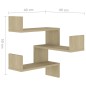 Wand-Eckregal Sonoma-Eiche 40x40x50 cm Holzwerkstoff Wand-Eckregal Sonoma-Eiche 40x40x50 cm Holzwerkstoff