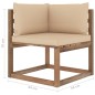 3-tlg. Garten-Lounge-Set aus Paletten mit Kissen Kiefernholz 3-tlg. Garten-Lounge-Set aus Paletten mit Kissen Kiefernholz