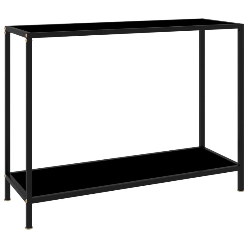 vidaXL Konsolentisch Schwarz 100x35x75 cm Hartglas vidaXL Konsolentisch Schwarz 100x35x75 cm Hartglas