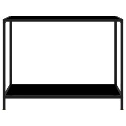 vidaXL Konsolentisch Schwarz 100x35x75 cm Hartglas