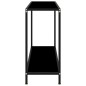 vidaXL Konsolentisch Schwarz 100x35x75 cm Hartglas vidaXL Konsolentisch Schwarz 100x35x75 cm Hartglas