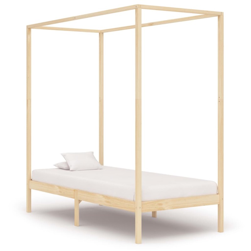 Himmelbett-Gestell Massivholz Kiefer 100 x 200 cm Himmelbett-Gestell Massivholz Kiefer 100 x 200 cm