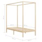 Himmelbett-Gestell Massivholz Kiefer 100 x 200 cm Himmelbett-Gestell Massivholz Kiefer 100 x 200 cm