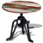 vidaXL Beistelltisch Altholz Gusseisen 60x(42-63) cm vidaXL Beistelltisch Altholz Gusseisen 60x(42-63) cm