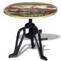 vidaXL Beistelltisch Altholz Gusseisen 60x(42-63) cm vidaXL Beistelltisch Altholz Gusseisen 60x(42-63) cm