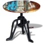 vidaXL Beistelltisch Altholz Gusseisen 60x(42-63) cm vidaXL Beistelltisch Altholz Gusseisen 60x(42-63) cm
