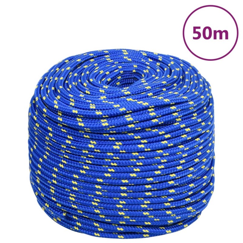 vidaXL Bootsseil Blau 6 mm 50 m Polypropylen vidaXL Bootsseil Blau 6 mm 50 m Polypropylen