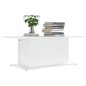 vidaXL Couchtisch Weiß 102x55,5x40 cm Holzwerkstoff vidaXL Couchtisch Weiß 102x55,5x40 cm Holzwerkstoff