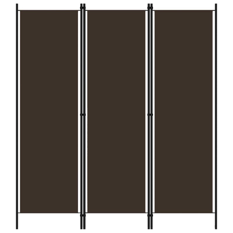 3-tlg. Raumteiler Braun 150x180 cm 3-tlg. Raumteiler Braun 150x180 cm
