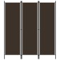 3-tlg. Raumteiler Braun 150x180 cm 3-tlg. Raumteiler Braun 150x180 cm