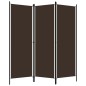 3-tlg. Raumteiler Braun 150x180 cm 3-tlg. Raumteiler Braun 150x180 cm