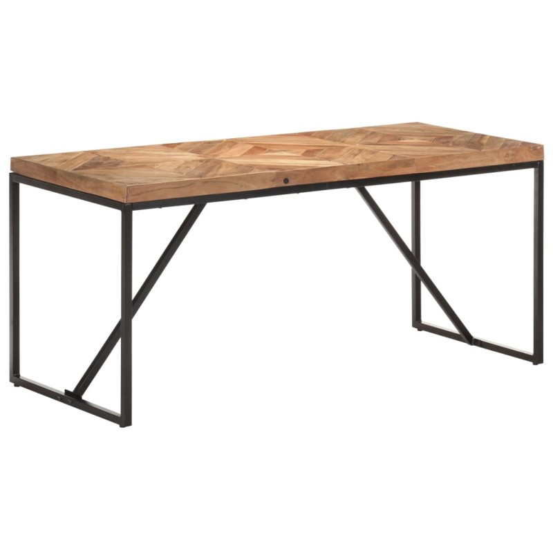 Esstisch 160x70x76 cm Massivholz Akazie und Mango Esstisch 160x70x76 cm Massivholz Akazie und Mango