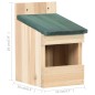 Vogelhäuser 4 Stk. 12x16x20 cm Tannenholz Vogelhäuser 4 Stk. 12x16x20 cm Tannenholz