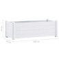 vidaXL Garten-Hochbeet PP Weiß 100x43x35 cm vidaXL Garten-Hochbeet PP Weiß 100x43x35 cm