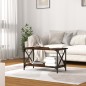 Couchtisch Räuchereiche 80x45x45 cm Holzwerkstoff und Eisen Couchtisch Räuchereiche 80x45x45 cm Holzwerkstoff und Eisen