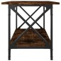 Couchtisch Räuchereiche 80x45x45 cm Holzwerkstoff und Eisen Couchtisch Räuchereiche 80x45x45 cm Holzwerkstoff und Eisen