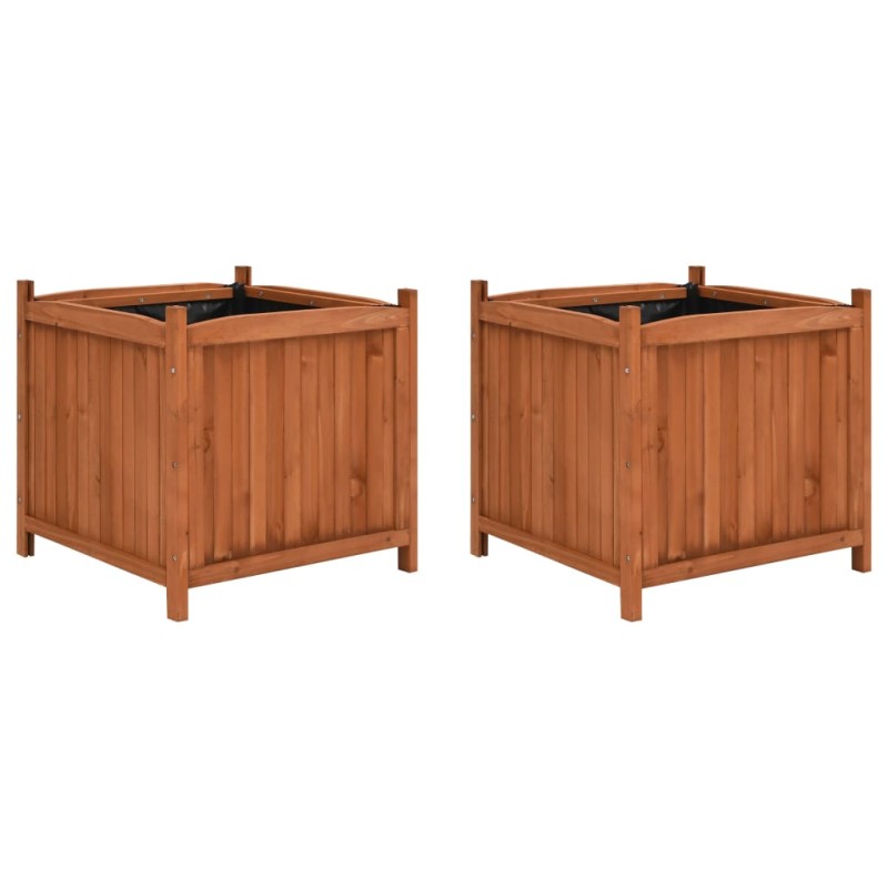 Hochbeete 2 Stk. 50x50x50 cm Tannenholz Hochbeete 2 Stk. 50x50x50 cm Tannenholz