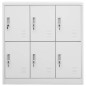 Schließfachschrank Hellgrau 90x45x92,5 cm Stahl Schließfachschrank Hellgrau 90x45x92,5 cm Stahl