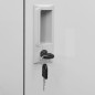 Schließfachschrank Hellgrau 90x45x92,5 cm Stahl Schließfachschrank Hellgrau 90x45x92,5 cm Stahl