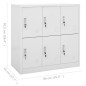 Schließfachschrank Hellgrau 90x45x92,5 cm Stahl Schließfachschrank Hellgrau 90x45x92,5 cm Stahl