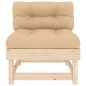 Mittelsofas mit Kissen 2 Stk. Massivholz Kiefer Mittelsofas mit Kissen 2 Stk. Massivholz Kiefer