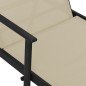 Sonnenliege Stahl und Textilene Creme Sonnenliege Stahl und Textilene Creme