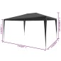Partyzelt 3x4 m PE Anthrazit Partyzelt 3x4 m PE Anthrazit