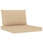 5-tlg. Garten-Lounge-Set mit Beige Kissen 5-tlg. Garten-Lounge-Set mit Beige Kissen