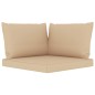 5-tlg. Garten-Lounge-Set mit Beige Kissen 5-tlg. Garten-Lounge-Set mit Beige Kissen