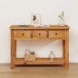 Konsolentisch 110x35x75 cm Massivholz Eiche Konsolentisch 110x35x75 cm Massivholz Eiche