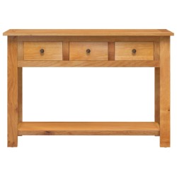 Konsolentisch 110x35x75 cm Massivholz Eiche