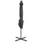 Ampelschirm mit Mast und LED-Beleuchtung Anthrazit 250 cm Ampelschirm mit Mast und LED-Beleuchtung Anthrazit 250 cm