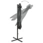 Ampelschirm mit Mast und LED-Beleuchtung Anthrazit 250 cm Ampelschirm mit Mast und LED-Beleuchtung Anthrazit 250 cm