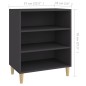 Sideboard Grau 57x35x70 cm Holzwerkstoff Sideboard Grau 57x35x70 cm Holzwerkstoff