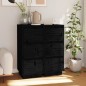 Sideboards 2 Stk. Schwarz 32x34x75 cm Massivholz Kiefer Sideboards 2 Stk. Schwarz 32x34x75 cm Massivholz Kiefer