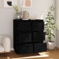 Sideboards 2 Stk. Schwarz 32x34x75 cm Massivholz Kiefer Sideboards 2 Stk. Schwarz 32x34x75 cm Massivholz Kiefer