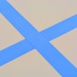 Aufblasbare Gymnastikmatte mit Pumpe 400x100x10 cm PVC Blau Aufblasbare Gymnastikmatte mit Pumpe 400x100x10 cm PVC Blau