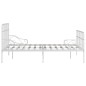 Bettgestell mit Lattenrost Weiß Metall 120×200 cm Bettgestell mit Lattenrost Weiß Metall 120×200 cm