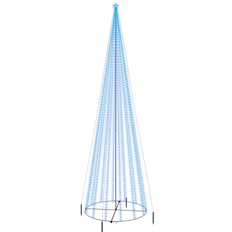 vidaXL Weihnachtsbaum Kegelform Blau 1134 LEDs 230x800 cm vidaXL Weihnachtsbaum Kegelform Blau 1134 LEDs 230x800 cm