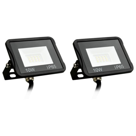 vidaXL LED-Fluter 2 Stk. 10W Kaltweiß