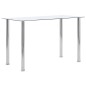 Esstisch Transparent 120 x 60 x 75 cm Hartglas Esstisch Transparent 120 x 60 x 75 cm Hartglas