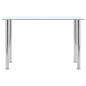 Esstisch Transparent 120 x 60 x 75 cm Hartglas Esstisch Transparent 120 x 60 x 75 cm Hartglas