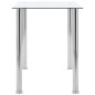 Esstisch Transparent 120 x 60 x 75 cm Hartglas Esstisch Transparent 120 x 60 x 75 cm Hartglas
