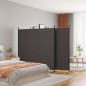 4-tlg. Paravent Braun 698x180 cm Stoff 4-tlg. Paravent Braun 698x180 cm Stoff