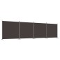 4-tlg. Paravent Braun 698x180 cm Stoff 4-tlg. Paravent Braun 698x180 cm Stoff