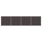 4-tlg. Paravent Braun 698x180 cm Stoff 4-tlg. Paravent Braun 698x180 cm Stoff