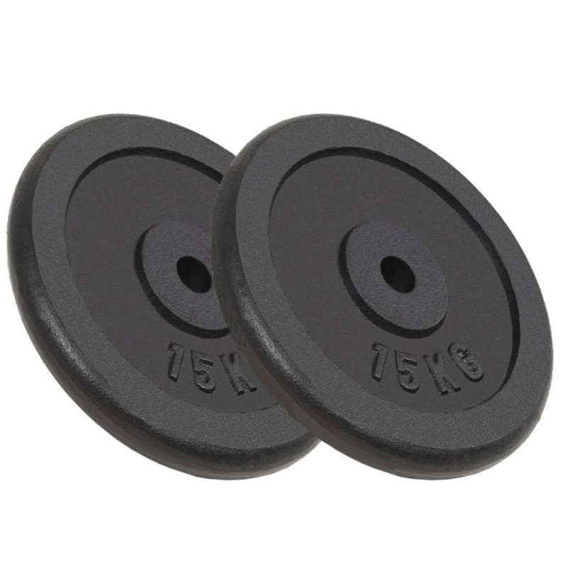 Hantelscheiben 2 Stk. 2x15 kg Gusseisen Hantelscheiben 2 Stk. 2x15 kg Gusseisen