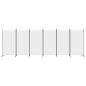 6-tlg. Paravent Weiß 520x180 cm Stoff 6-tlg. Paravent Weiß 520x180 cm Stoff